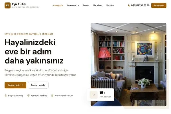Emlak web sitesi teması: Eşik Emlak